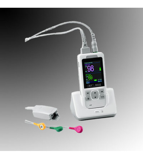 Handheld-Pulsoximeter MS 800 with  3 channel ECG